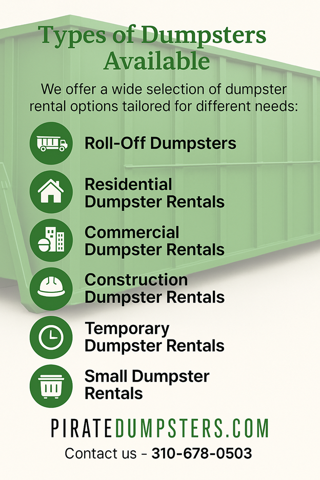 Types of dumpster rental