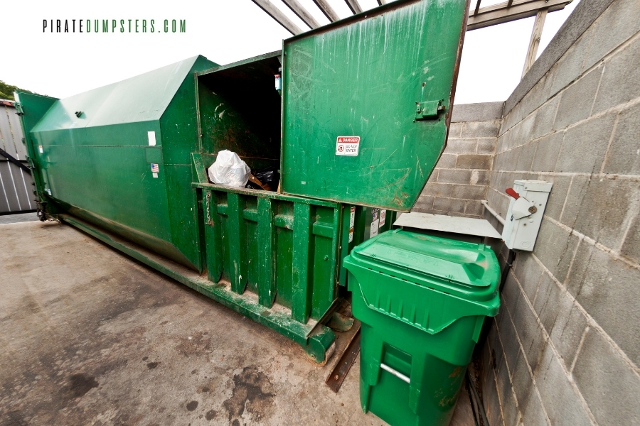 backyard dumpster